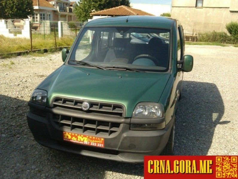 Prodajem auto: Fiat - Doblo 1,9jtd 2001 godište, Podgorica - Vozila - Crna Gora