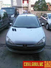 Prodajem auto: Peugeot - 206 1.4 I 2001 godište, Podgorica - Vozila - Crna Gora