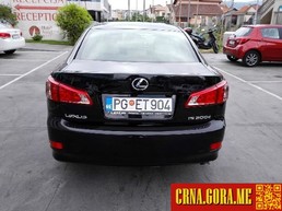 Prodajem auto: Lexus - IS 200 2.2 D-4D 2011 godište, Podgorica - Vozila - Crna Gora