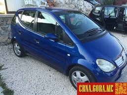 Prodajem auto: Mercedes Benz - A 170  2000 godište, Cetinje - Vozila - Crna Gora