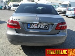 Prodajem auto: Mercedes Benz - E 220 cdi 2011 godište, Podgorica - Vozila - Crna Gora