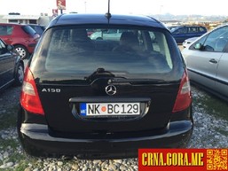 Prodajem auto: Mercedes Benz - A 150 150 2009 godište, Podgorica - Vozila - Crna Gora
